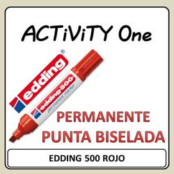 ROTULADOR EDDING 500 ROJO...