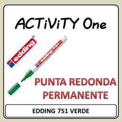 ROTULADOR EDDING 751 VERDE...