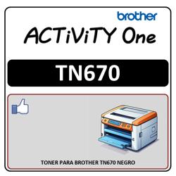 TONER PARA BROTHER TN670 NEGRO