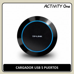 CARGADOR USB 5 PUERTOS NEGRO