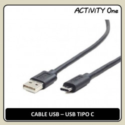 CABLE USB 2.0 A TIPO C 1M