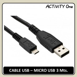 CABLE USB-MICRO USB 3 Mts....