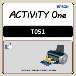 CARTUCHO PARA EPSON T051 NEGRO