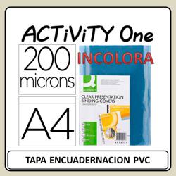 TAPA ENCUADERNACION A4 PVC...