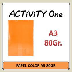 PAPEL COLOR A3 80GR NARANJA...