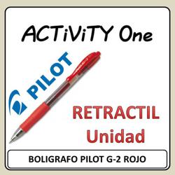 BOLIGRAFO PILOT G-2 ROJO...